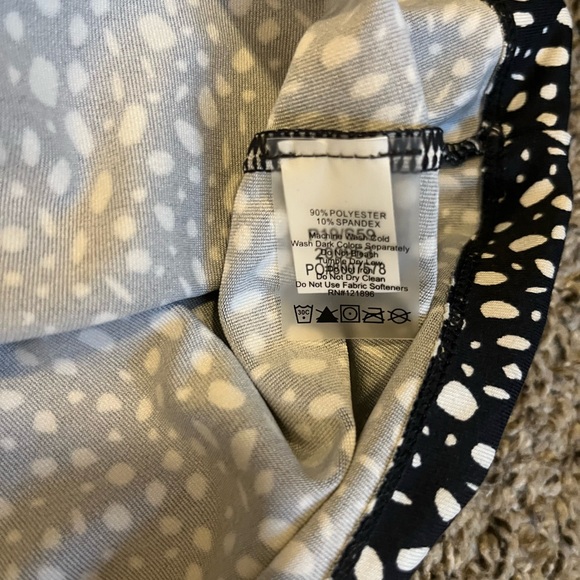 Title Nine Sayonara Cafe Sleeve Black and White Polka Dot Dress - Picture 5 of 6